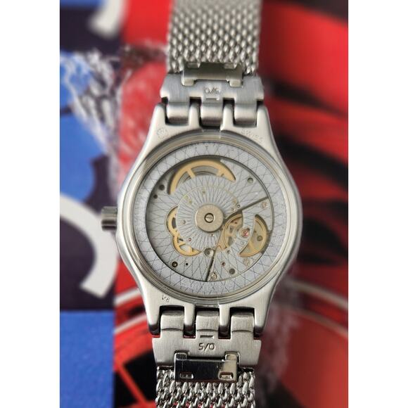 Swatch Watch SISTEM MECHE YIS418M 2018 Sistem51 Irony New In Box Milanese Band - Picture 8 of 14